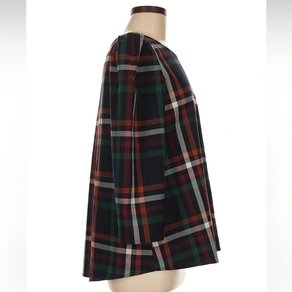 Tuckernuck Plaid Bedford Blouse Size M - Picture 3 of 5